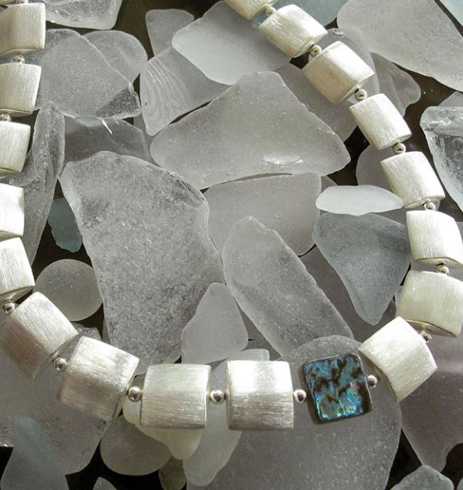 Signature Abalone Sea Glass Necklace